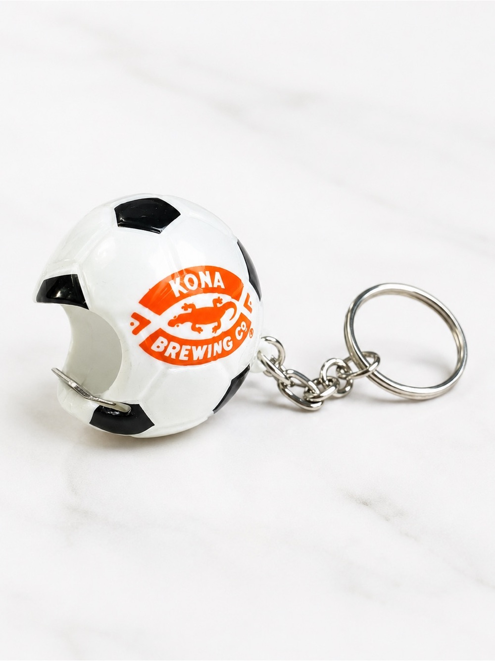 Kona Brewing Co Soccer Ball Bottle Opener Keychain